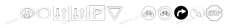 TrafficTypSweD Regul字体转换